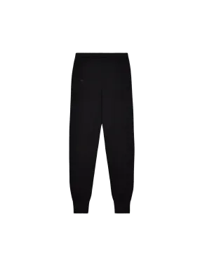 Merino Wool Track Pants—black