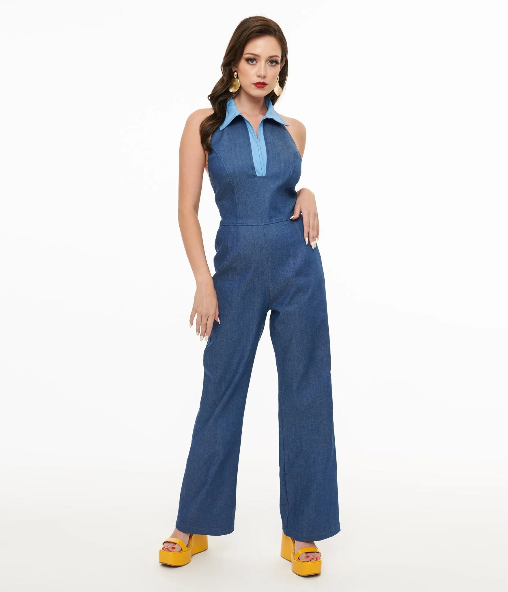 Miracle Eye Blue Denim Cecilia Jumpsuit