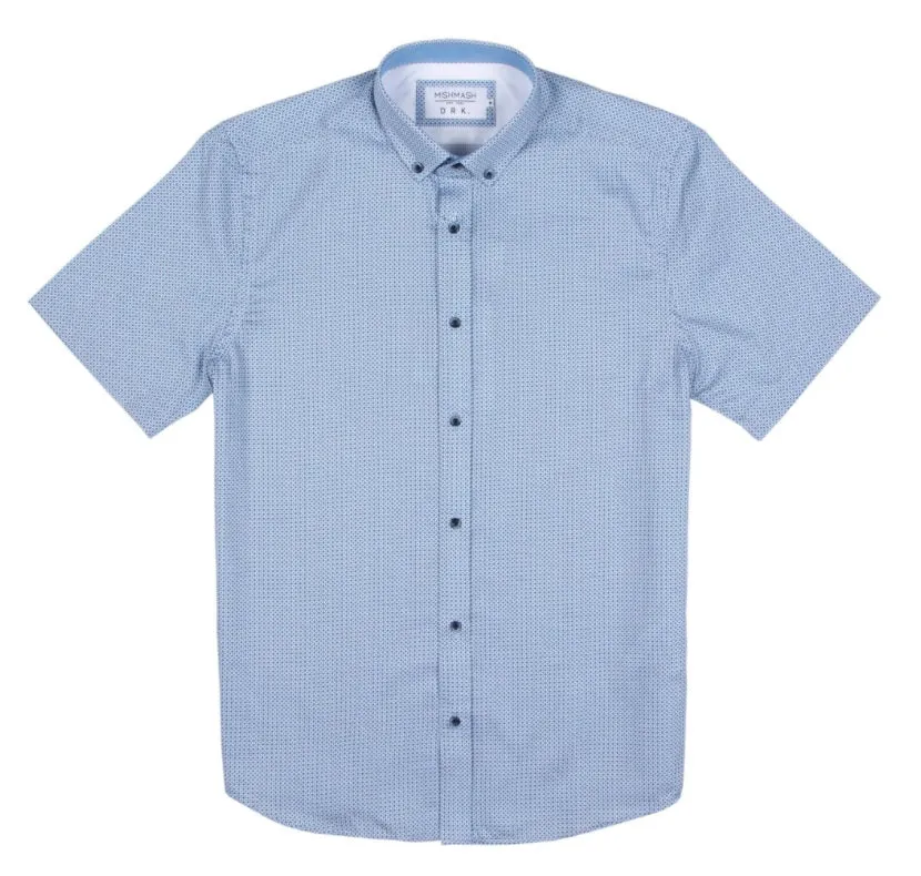 Mish Mash Gonzalo Short Sleeve Casual Shirt - Sky Blue