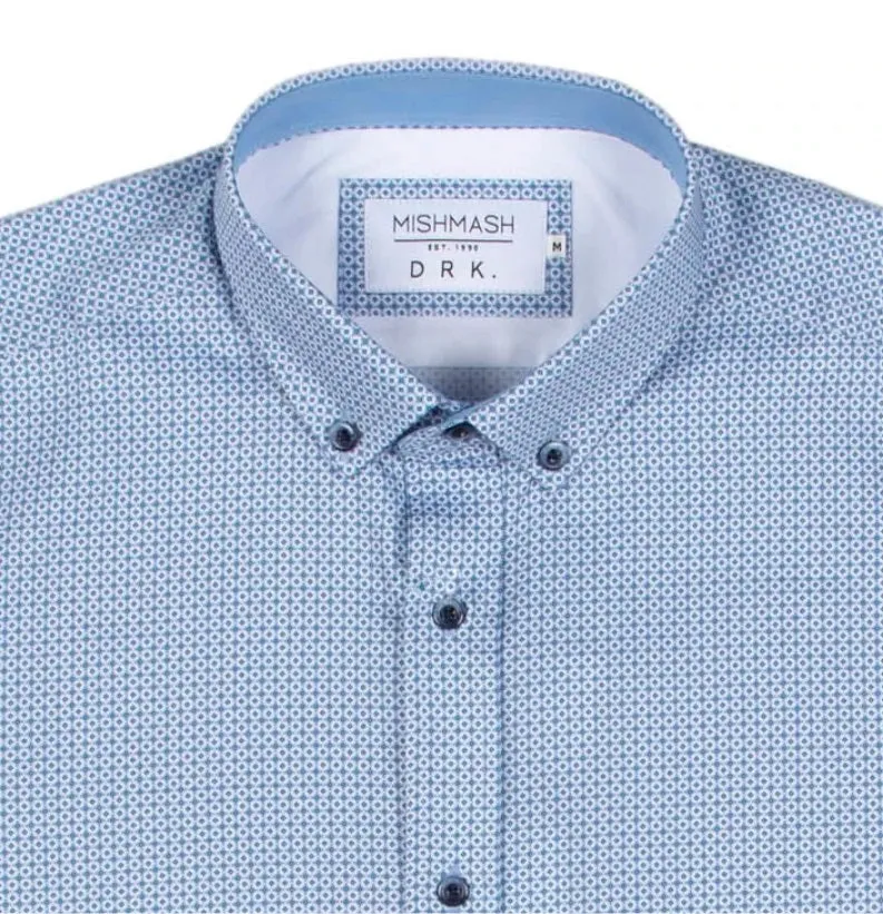 Mish Mash Gonzalo Short Sleeve Casual Shirt - Sky Blue