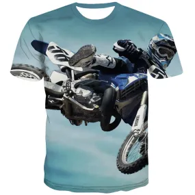 Motocross T shirts Men motorcycle Tshirt Printed Offroad Tshirts Novelty