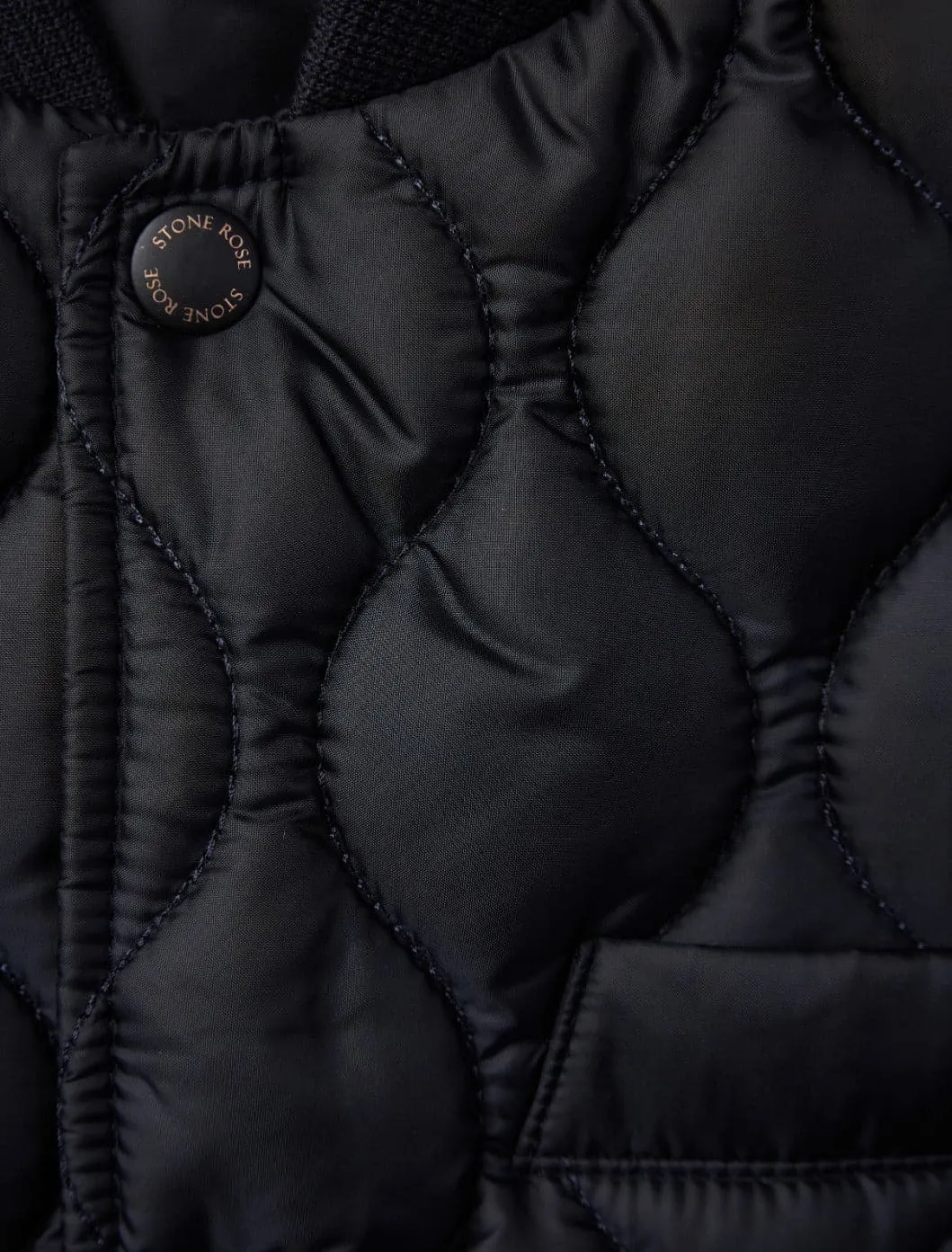 Navy Quilted Puffer Vest