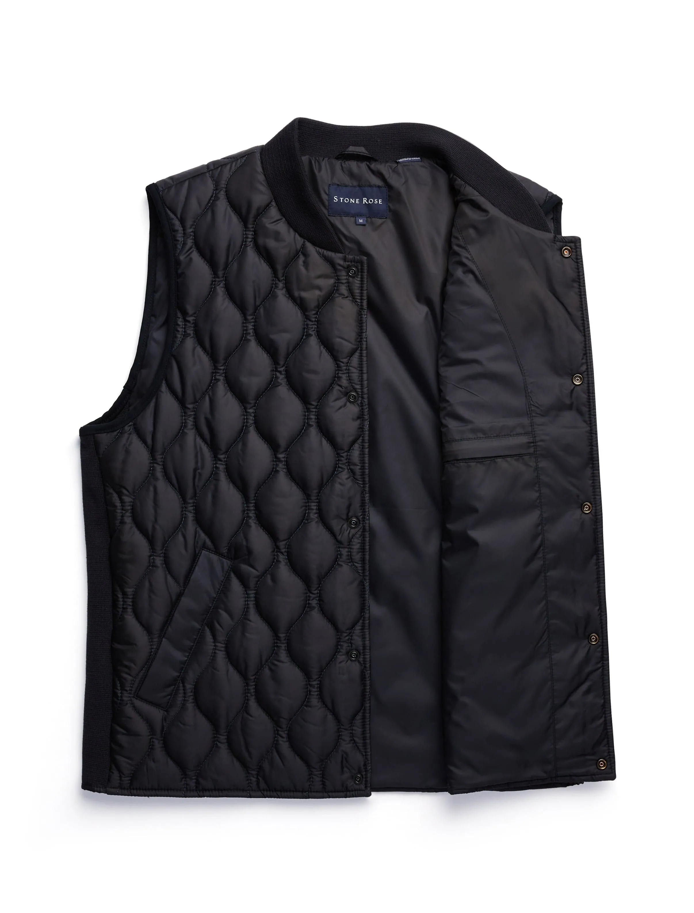 Navy Quilted Puffer Vest