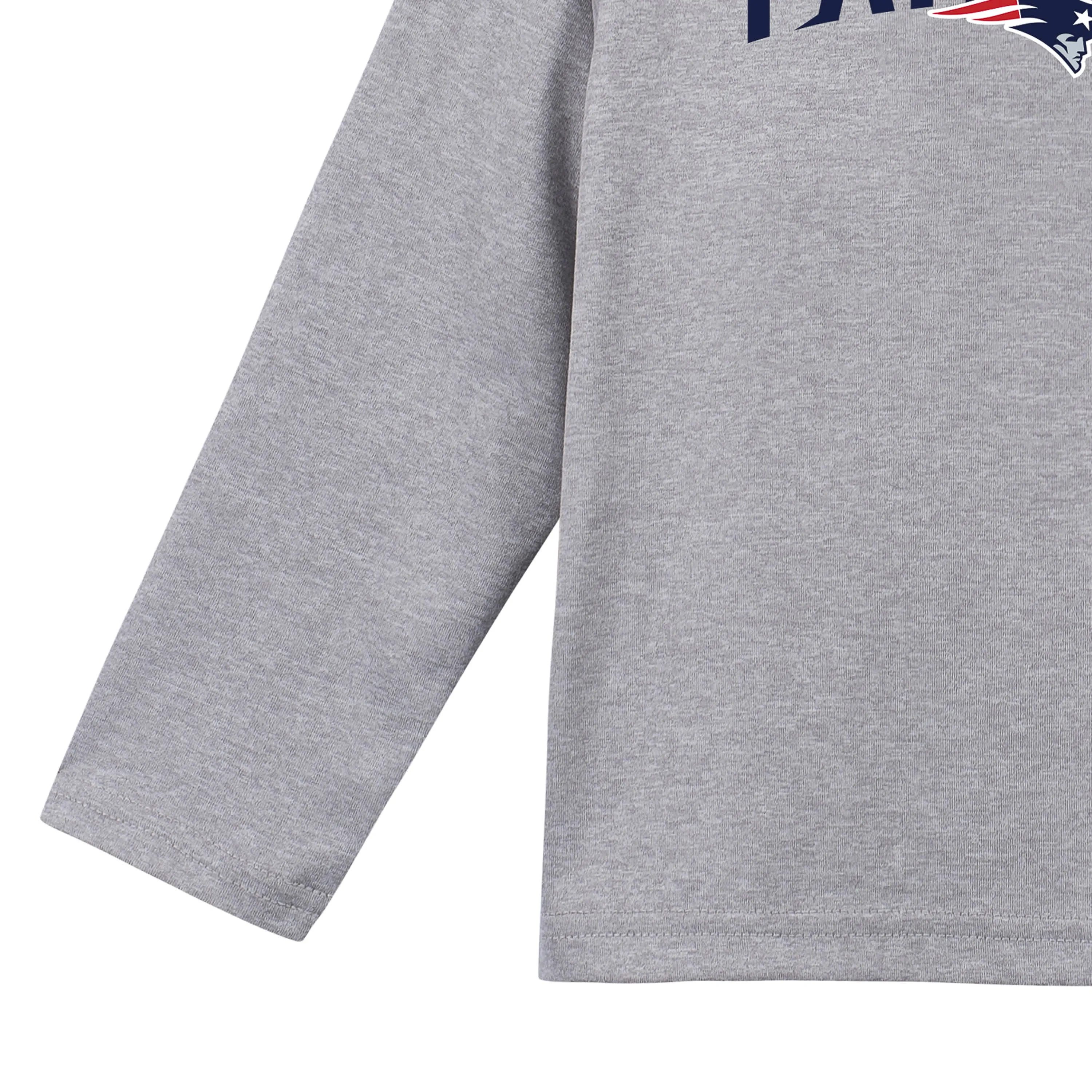 New England Patriots Boys Long Sleeve Tee