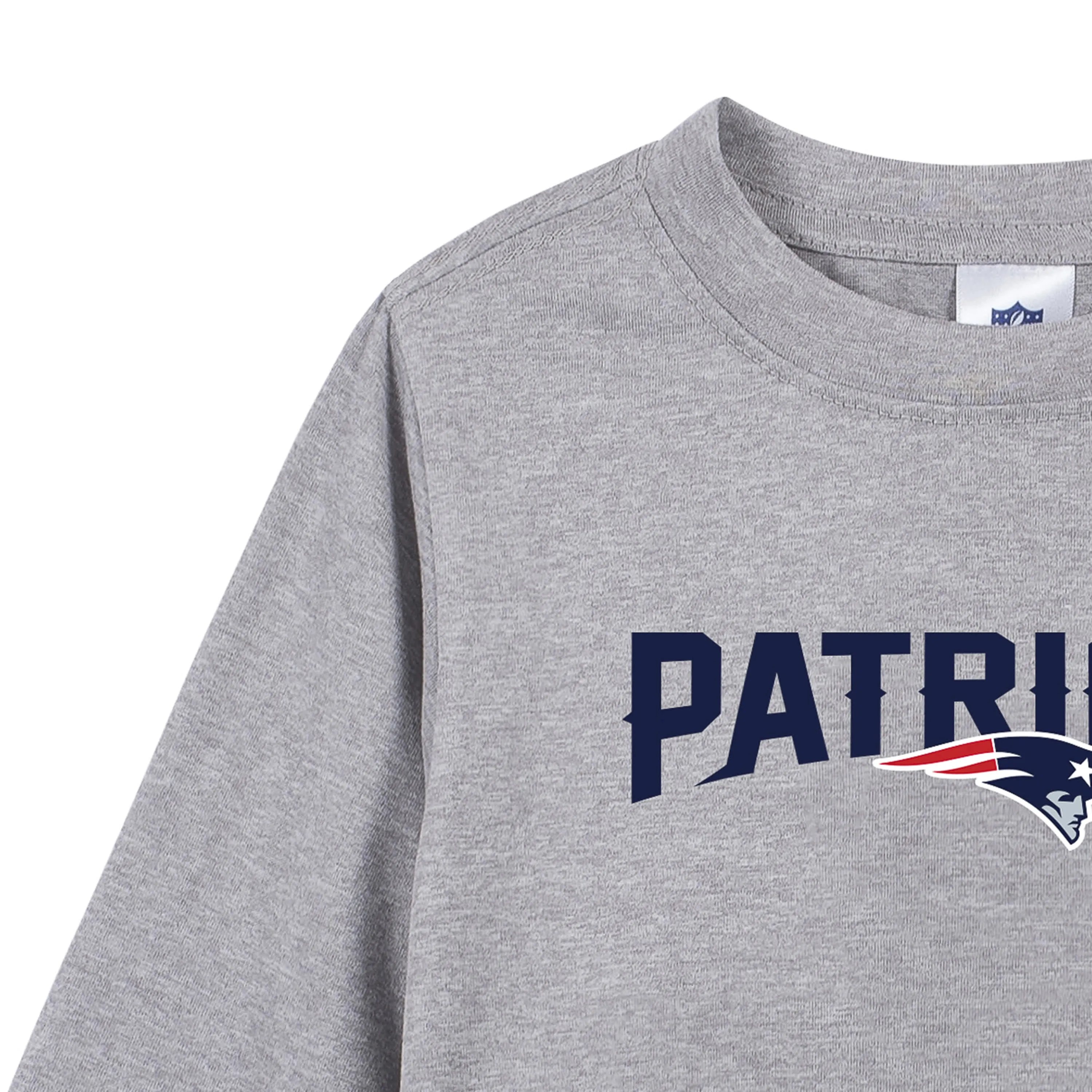 New England Patriots Boys Long Sleeve Tee