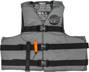 NYLON FLOTATION VEST GREY/BLACK LG/XL