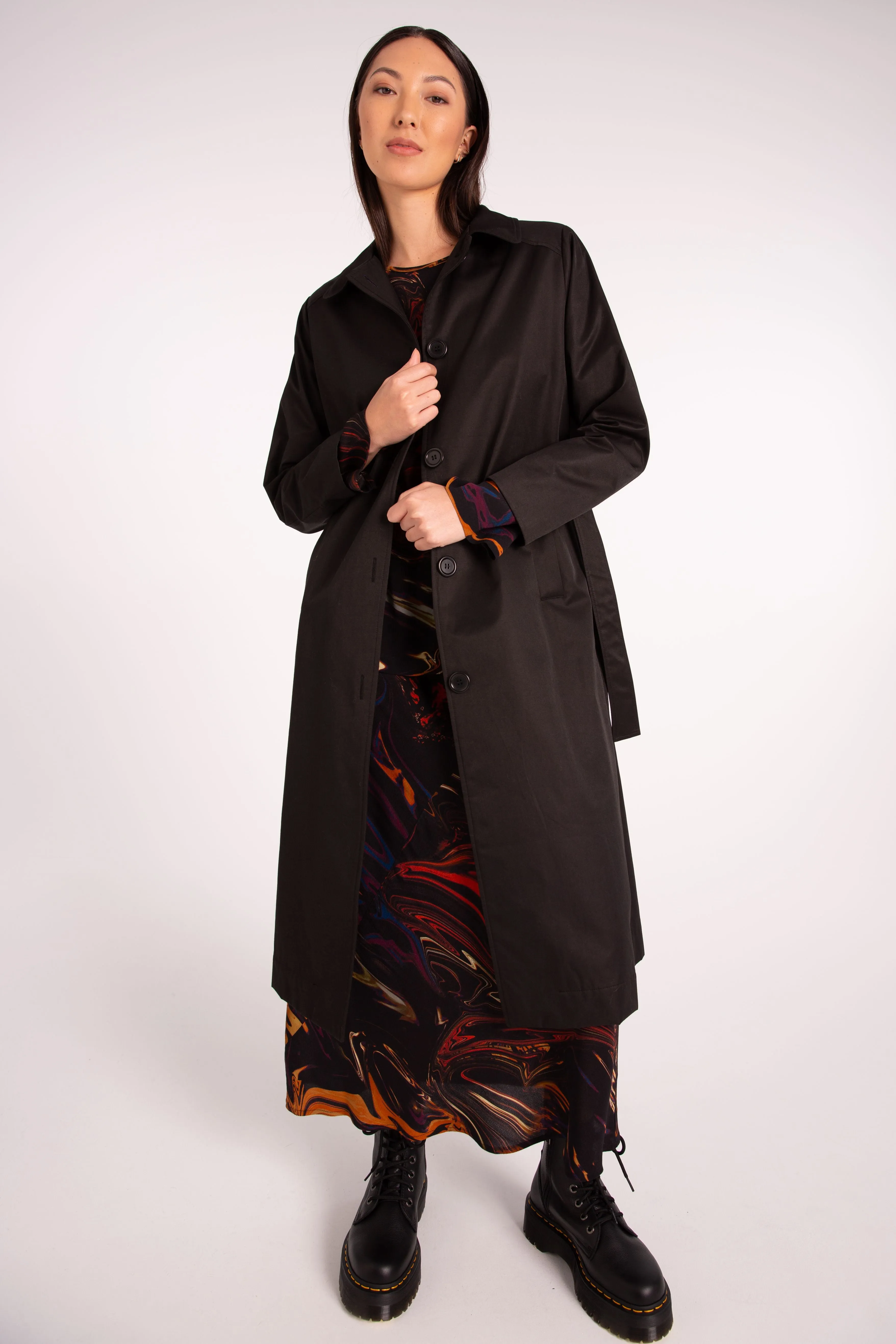 Nyne Ottie Trench - Black