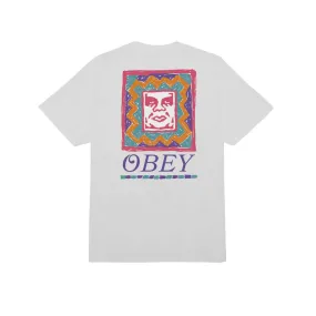 Obey maglietta manica corta da uomo Throwback 165263786 A951000 bianco