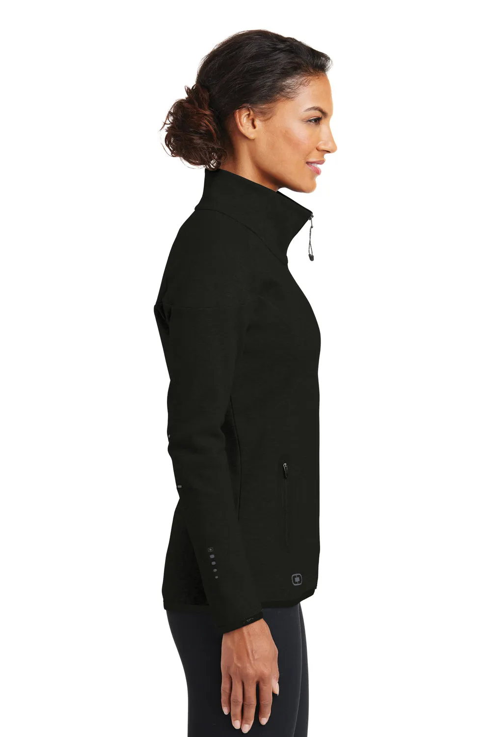 Ogio Womens Endurance Origin Moisture Wicking Full Zip Jacket - Blacktop - Closeout