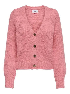 Onlminni Ls Life Cardigan Cc Knt - Pink