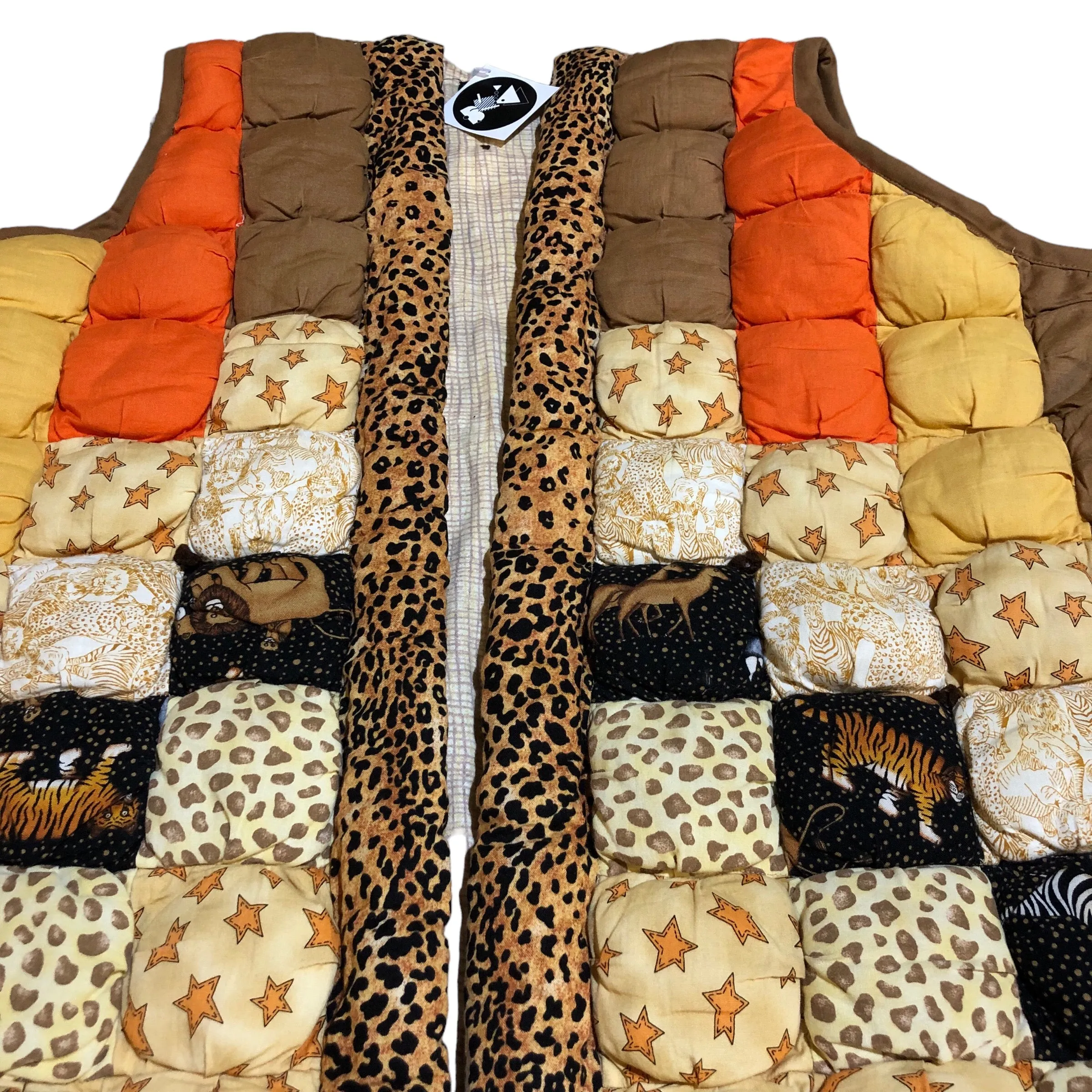 OOAK Vintage Cotton Quilted Puffer Vest