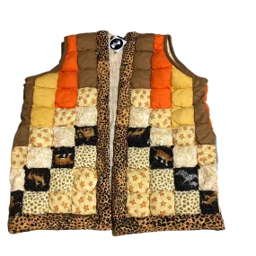 OOAK Vintage Cotton Quilted Puffer Vest