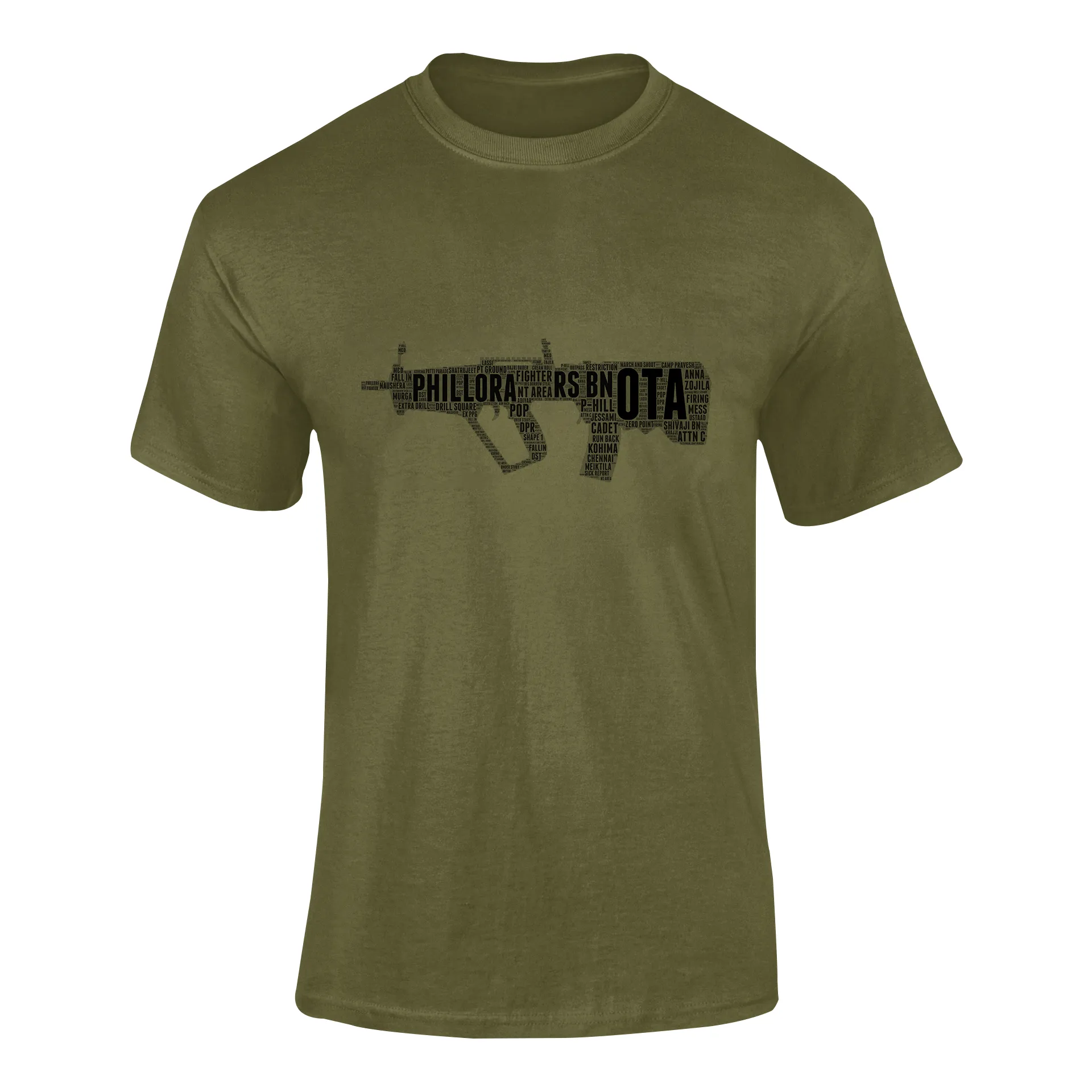 OTA T-shirt - Word Cloud Phillora - AK-47 Folding Stock (Men)