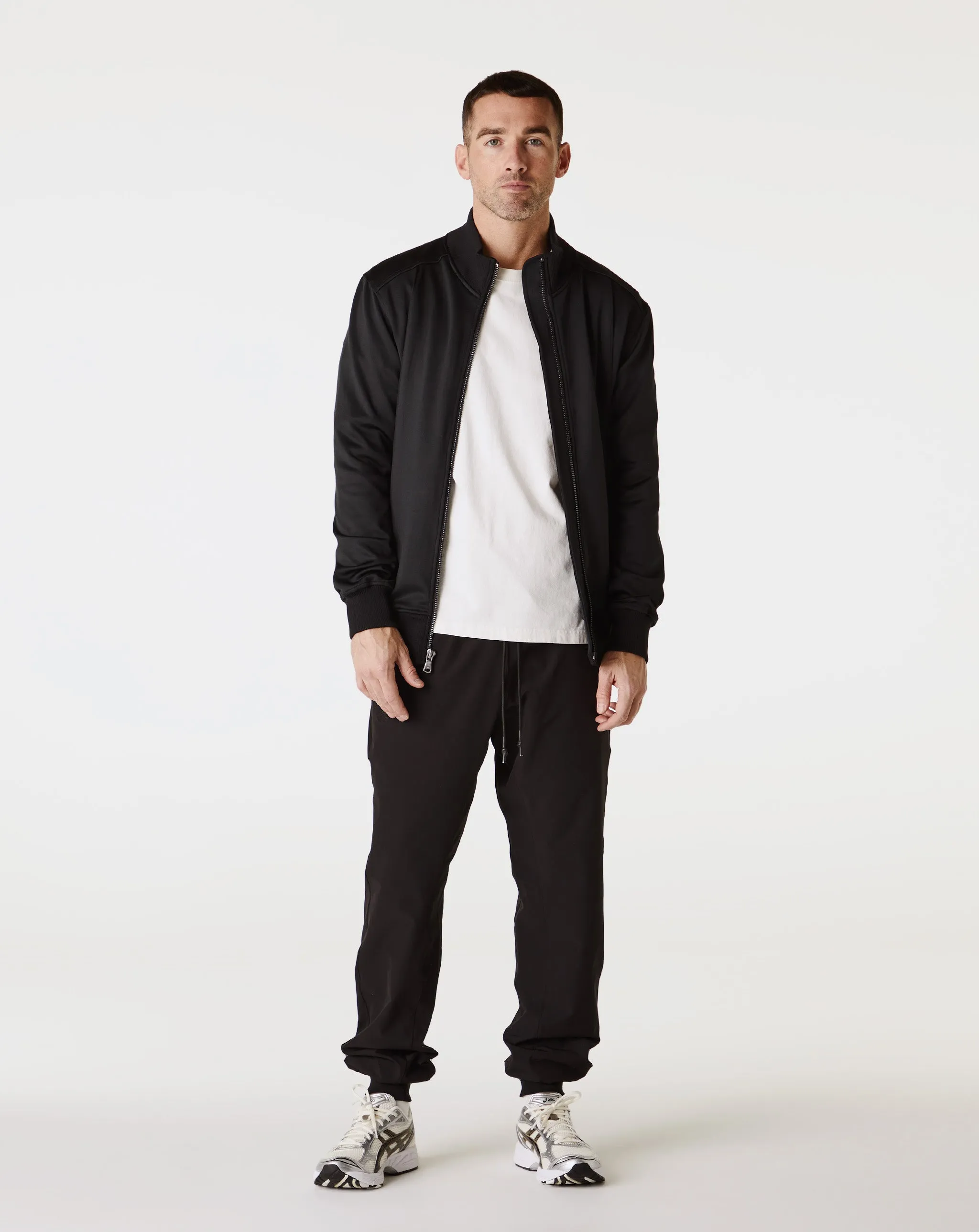 Pin Tucked Stack Track Jacket