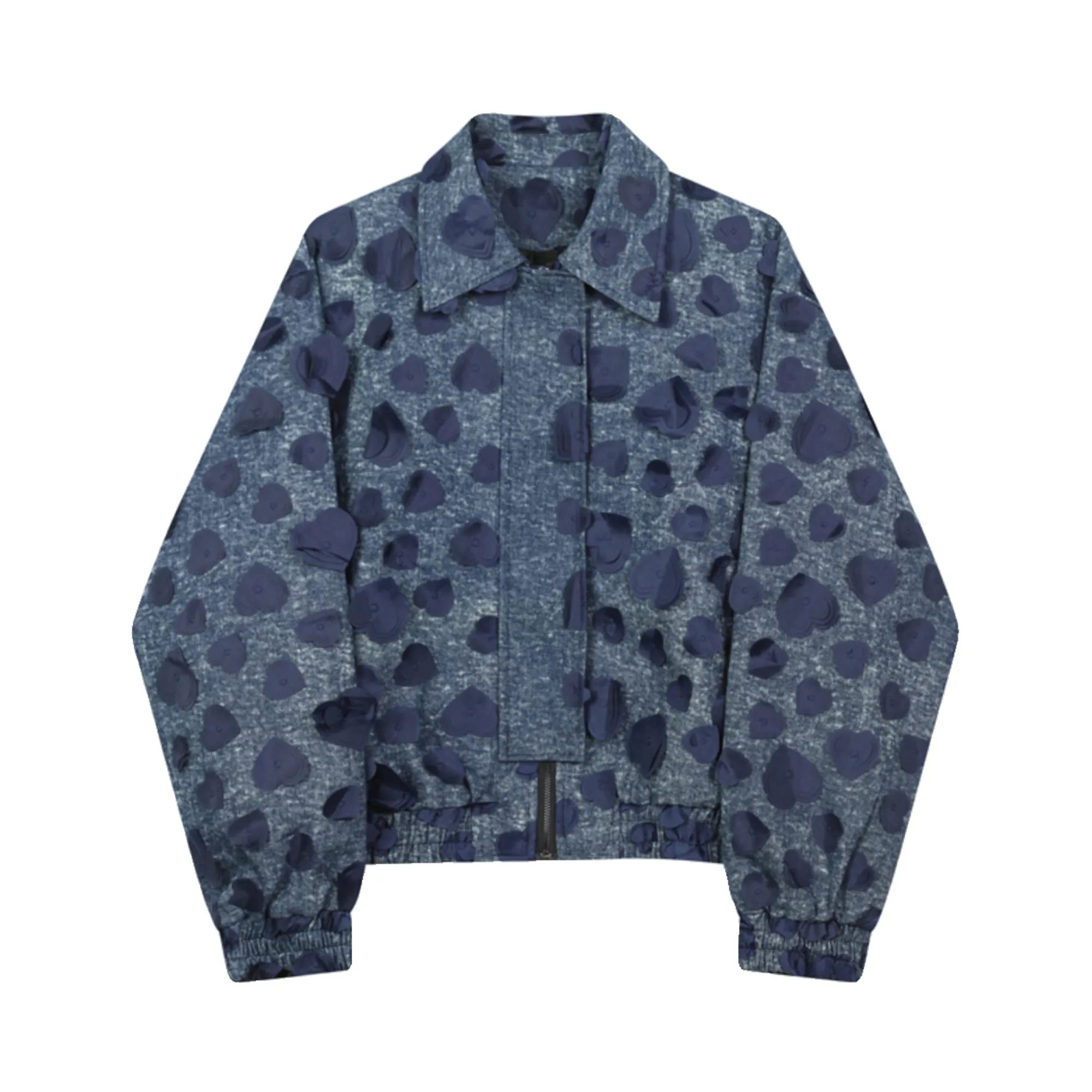 Pre Order:  Heart Petals Loose Denim Jacket