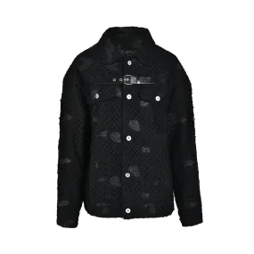 Pre Order:  Lattice Textured Single Strap Jacket