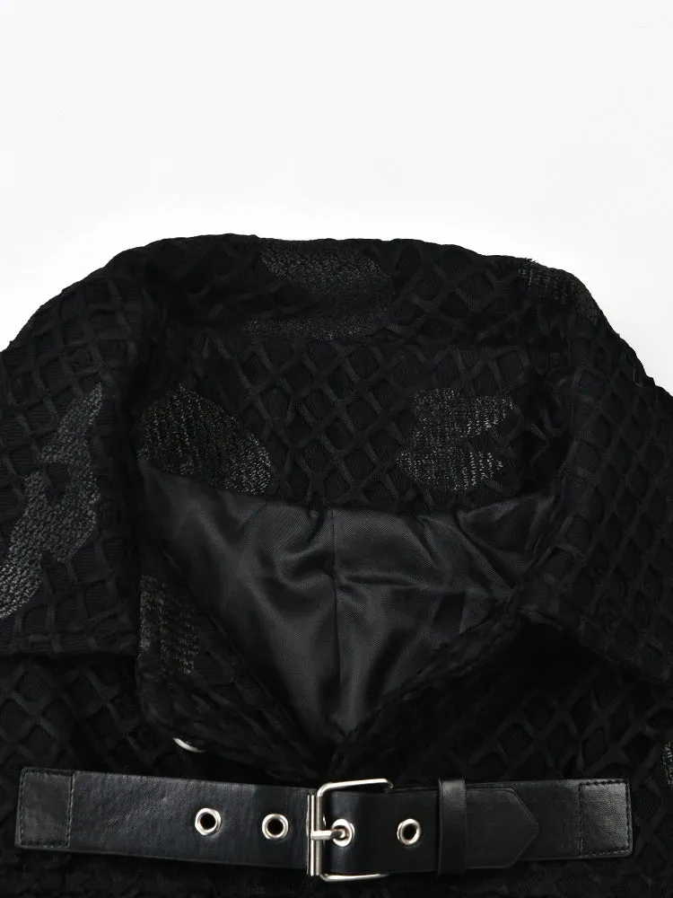 Pre Order:  Lattice Textured Single Strap Jacket