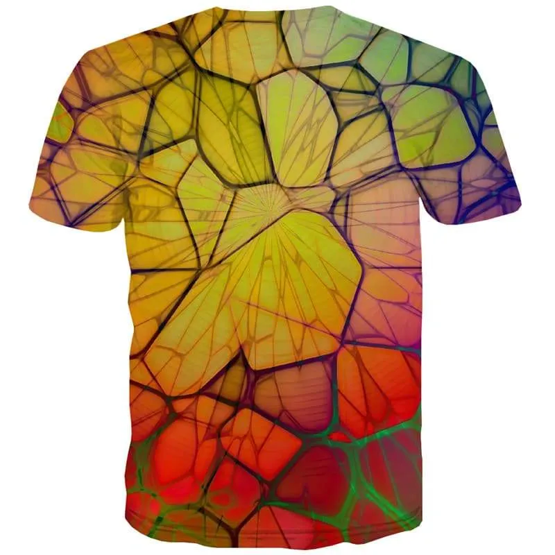 Psychedelic T-shirt Men Abstract Tshirts Novelty Colorful Tshirt Anime Harajuku T shirts Funny Street Shirt Print