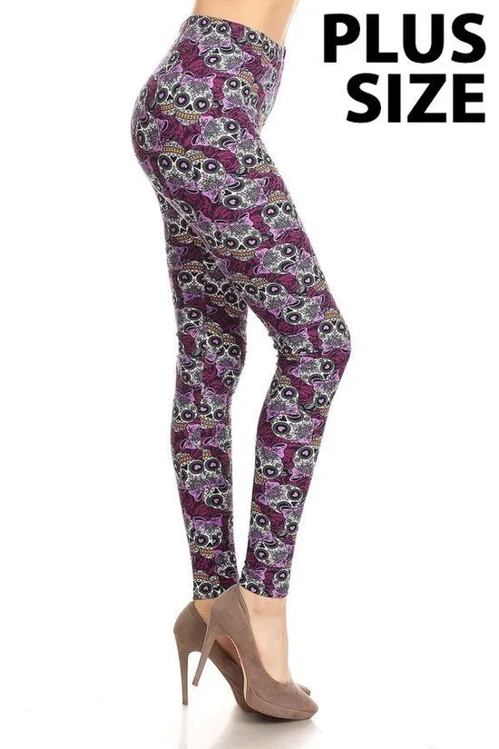 Purple Rain Plus Leggings