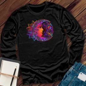 Rainbow Moon Clock Long Sleeve