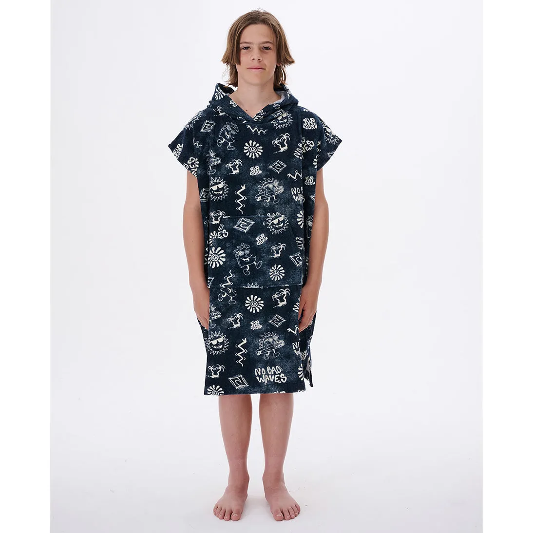 Rip Curl Kids Printed Hooded Poncho Towel