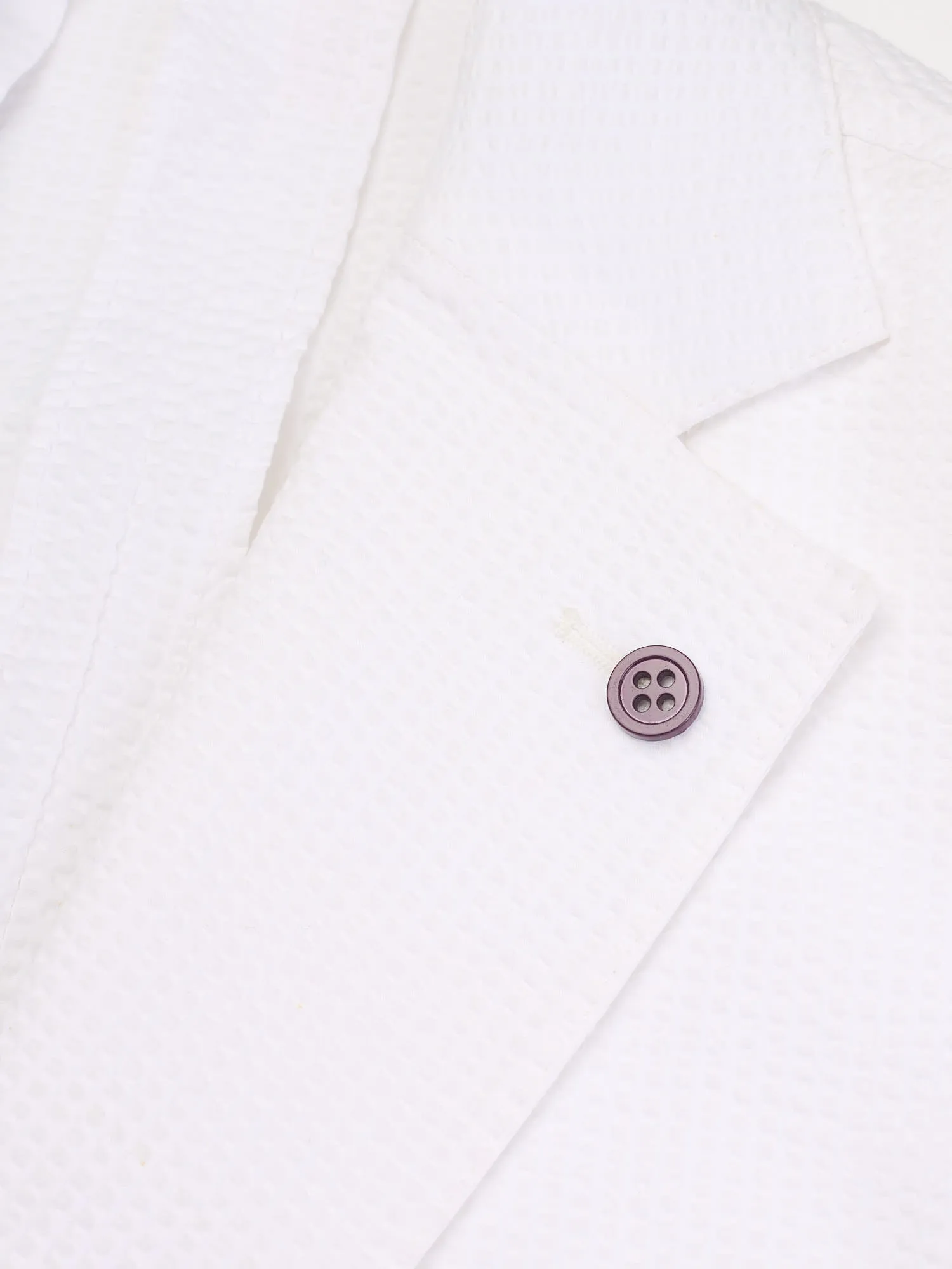 SARTORIA PARTENOPEA White Seersucker Jacket EU 48 NEW US 38 Current Model