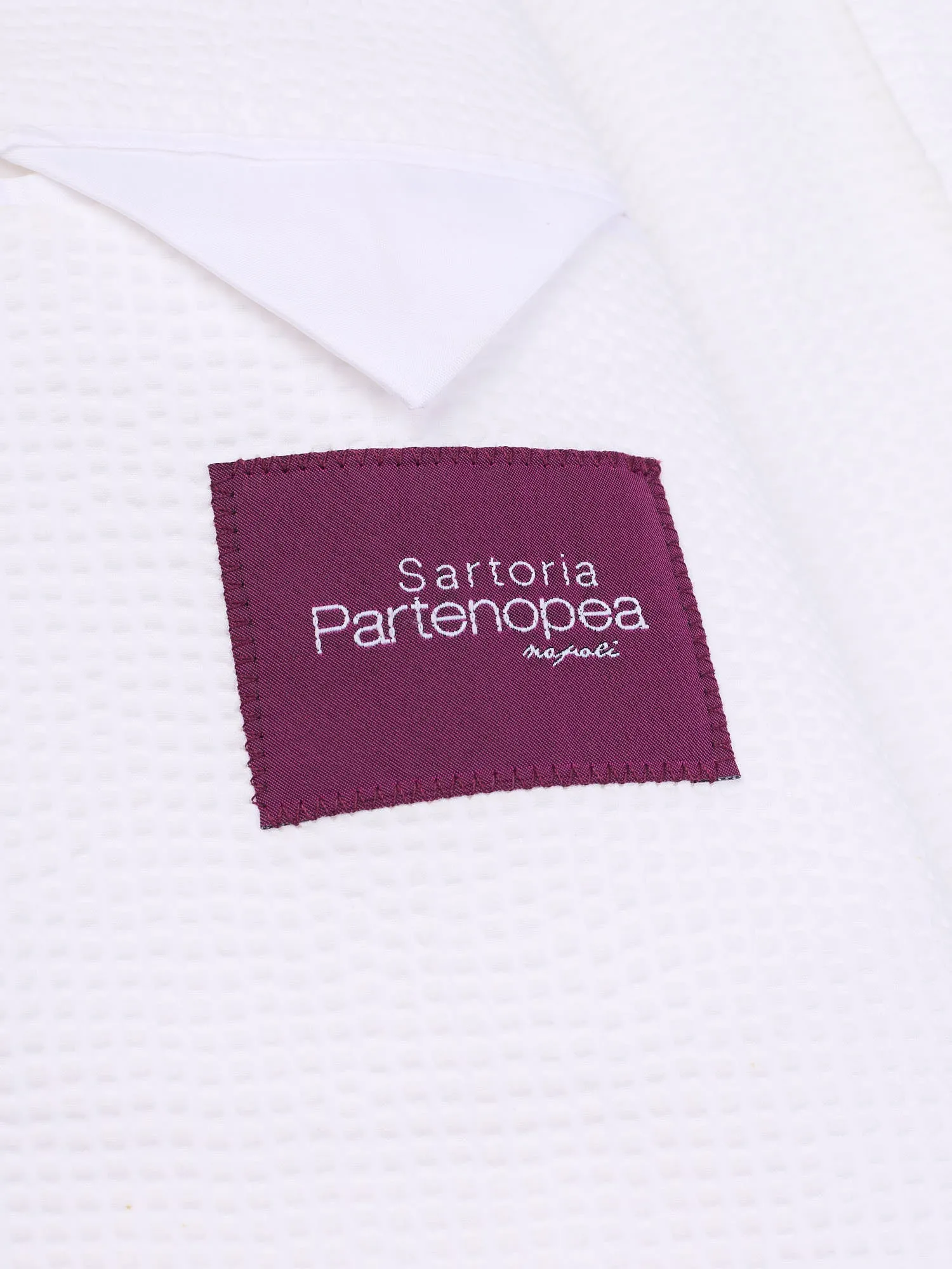 SARTORIA PARTENOPEA White Seersucker Jacket EU 48 NEW US 38 Current Model