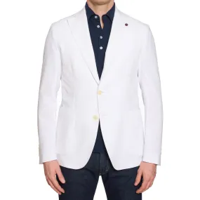 SARTORIA PARTENOPEA White Seersucker Jacket EU 48 NEW US 38 Current Model