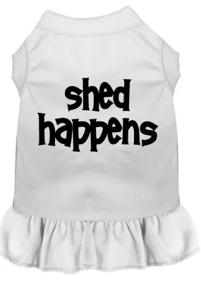 Shed Happens Screen Print Dress White Lg (14)