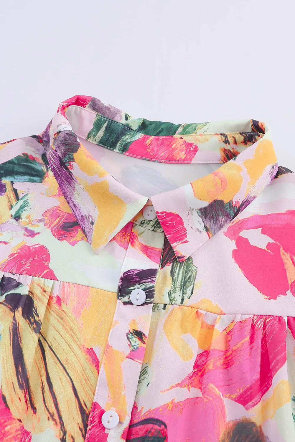 Shirt Floral Multicolor Dress