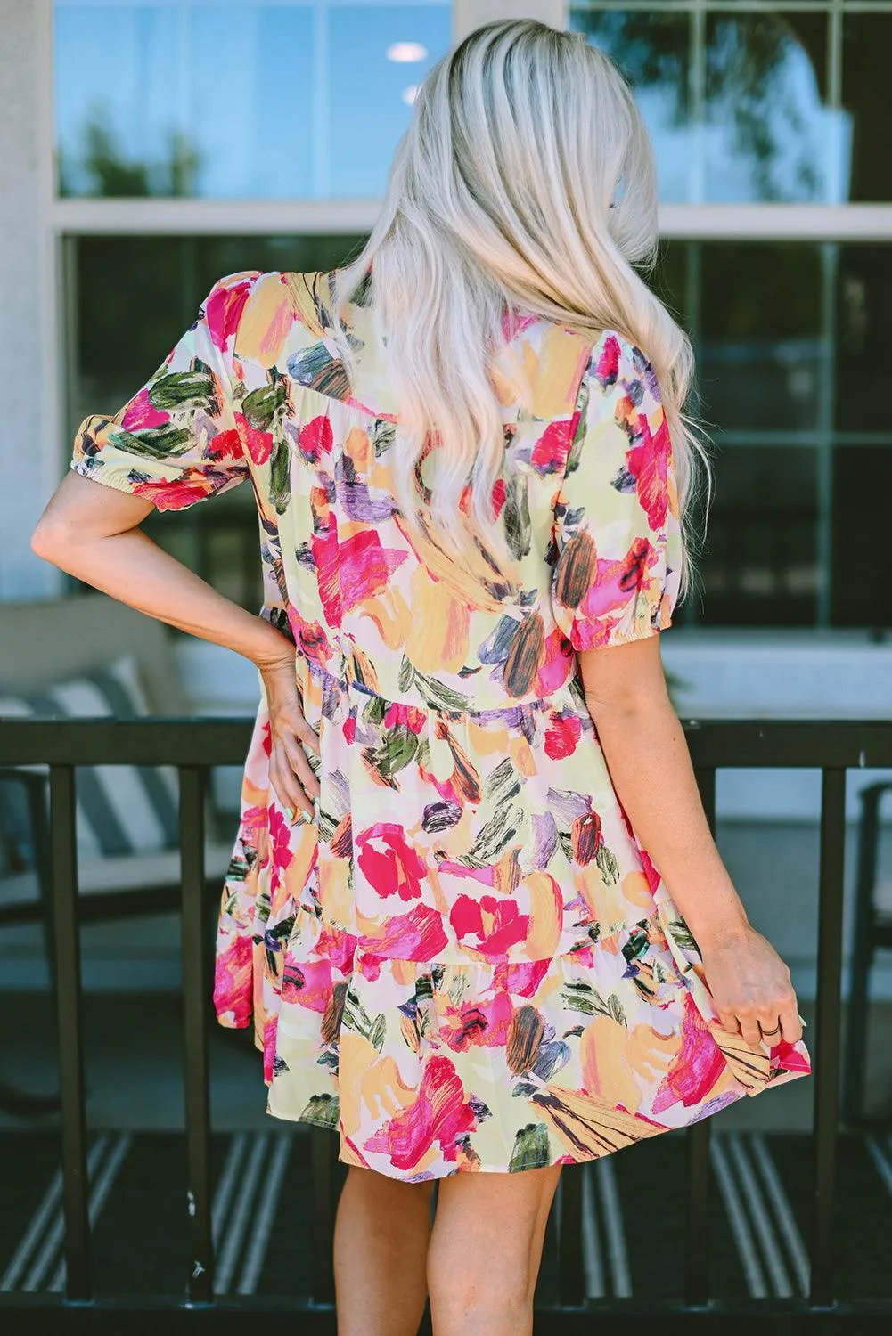 Shirt Floral Multicolor Dress