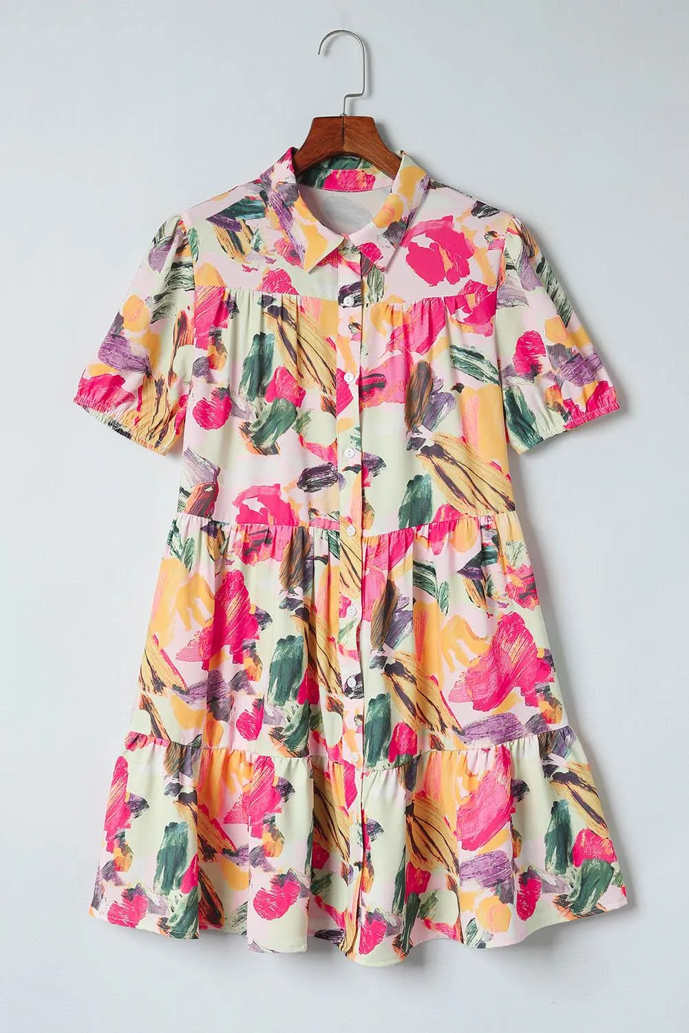 Shirt Floral Multicolor Dress