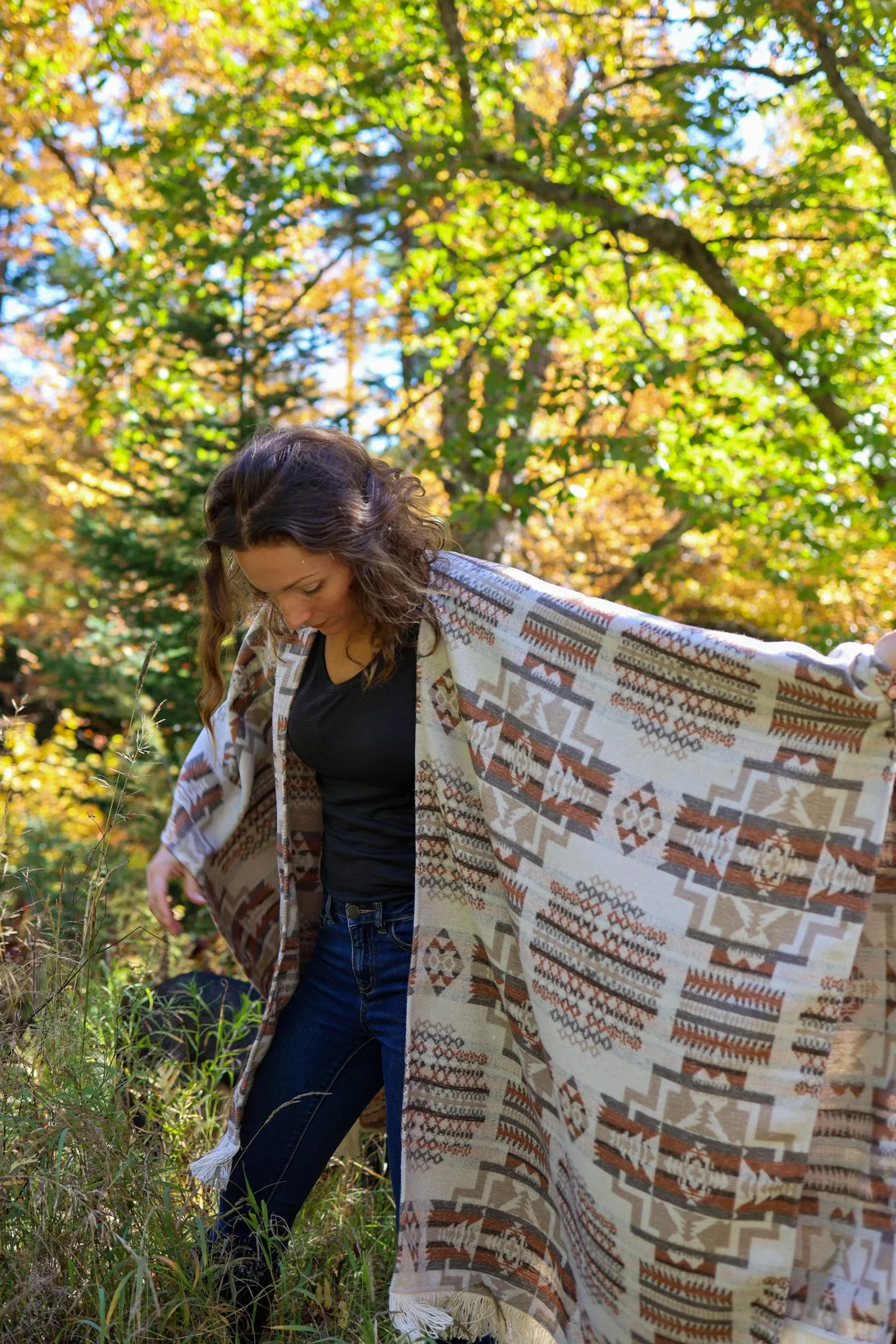 Signature Camino Blanket-Shawl - Birch