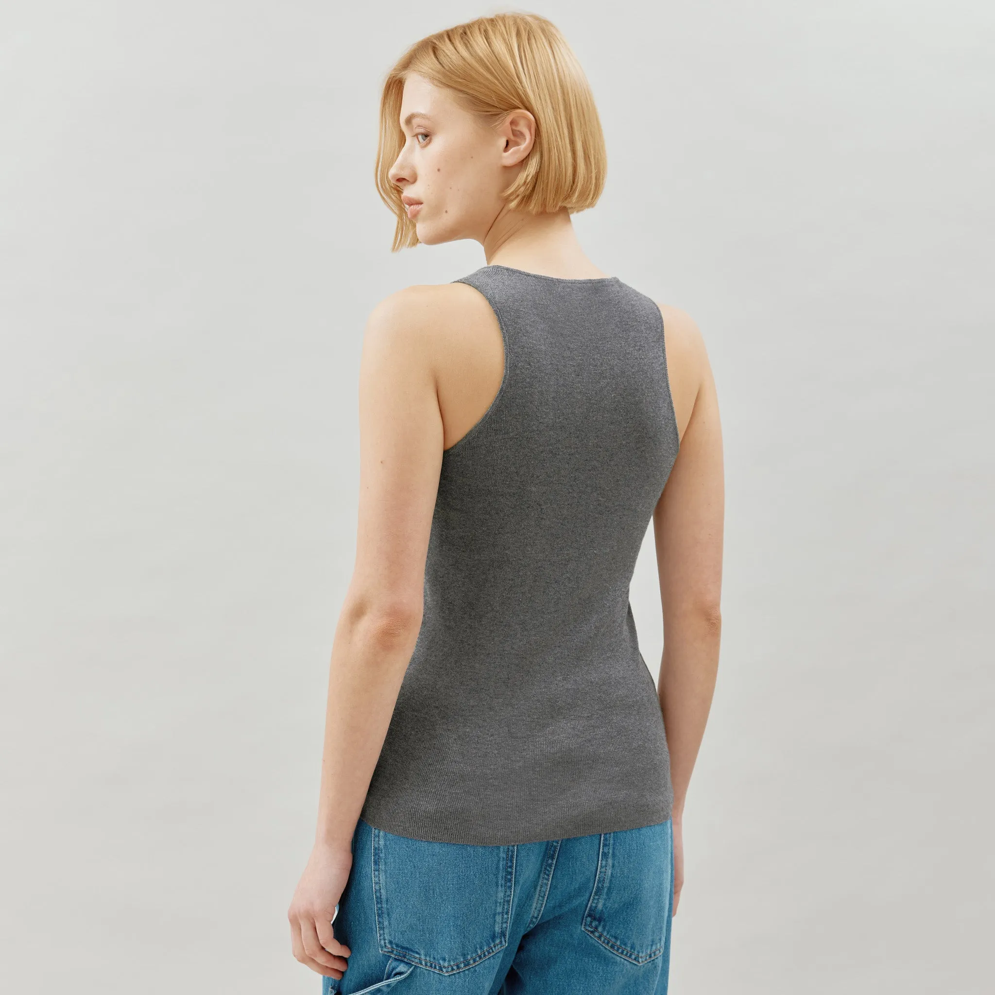 Silk Blend Knitted Vest Top