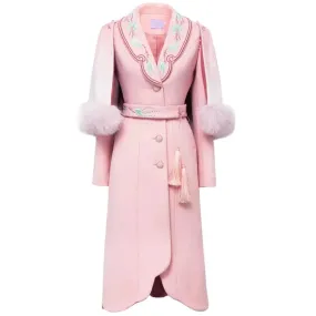 Slim Elegant Women's Detachable Cloak Coat