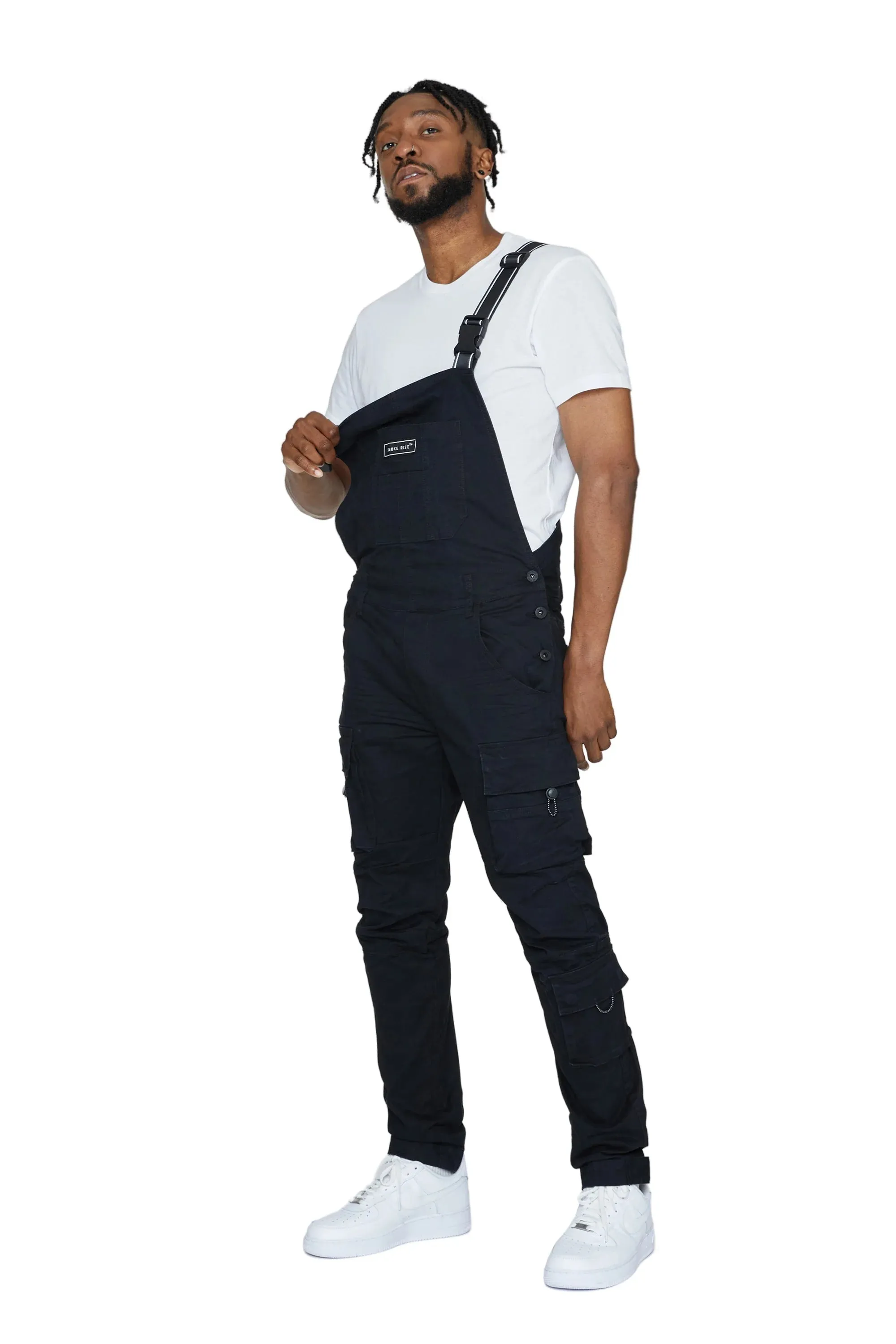 Smoke Rise - Twill Utility Overall - Black