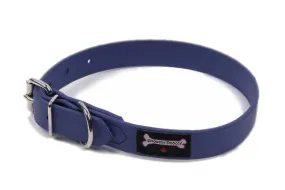 Smoochy Poochy Leather Alternative Collar Navy