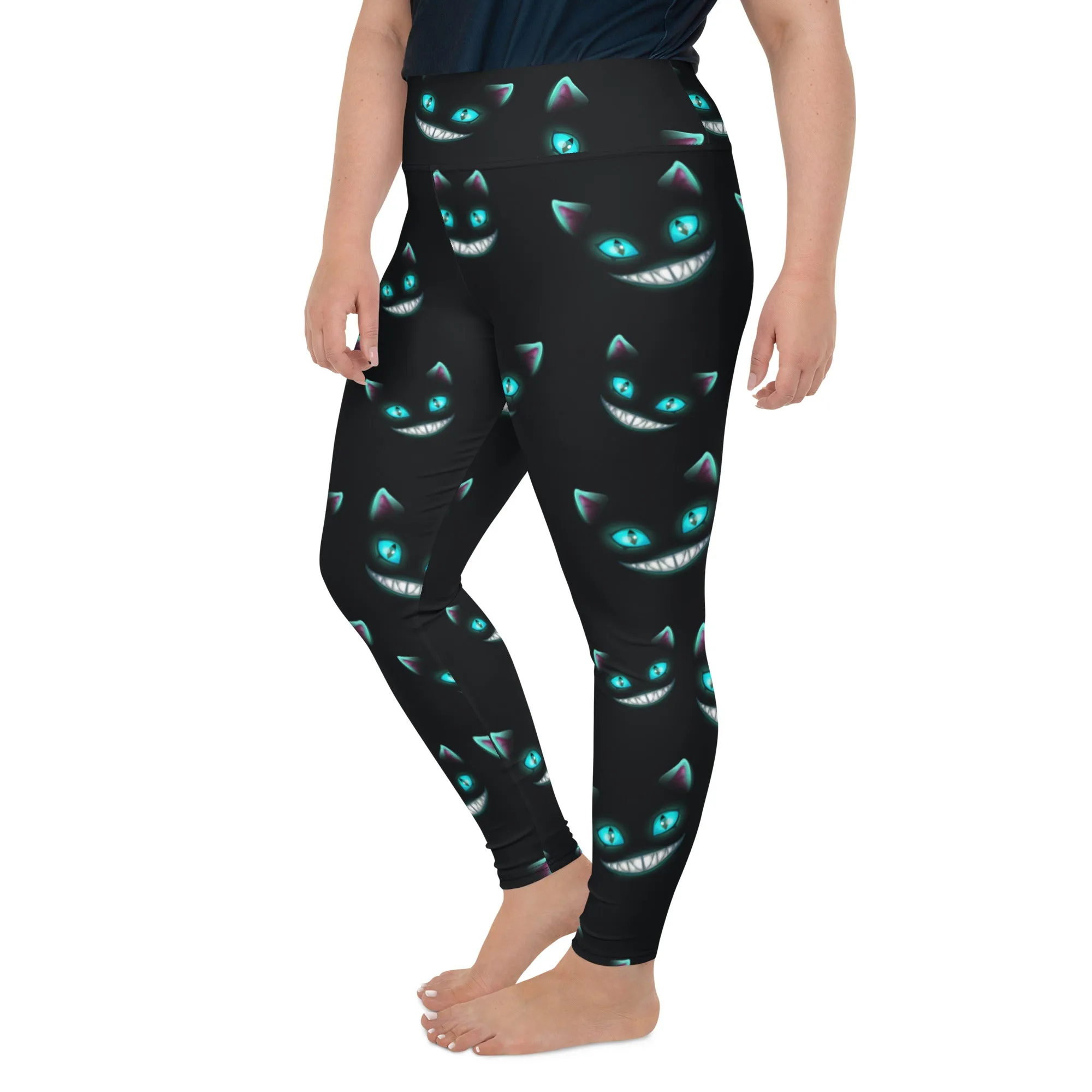 Spooky Halloween Cat Plus Size Leggings