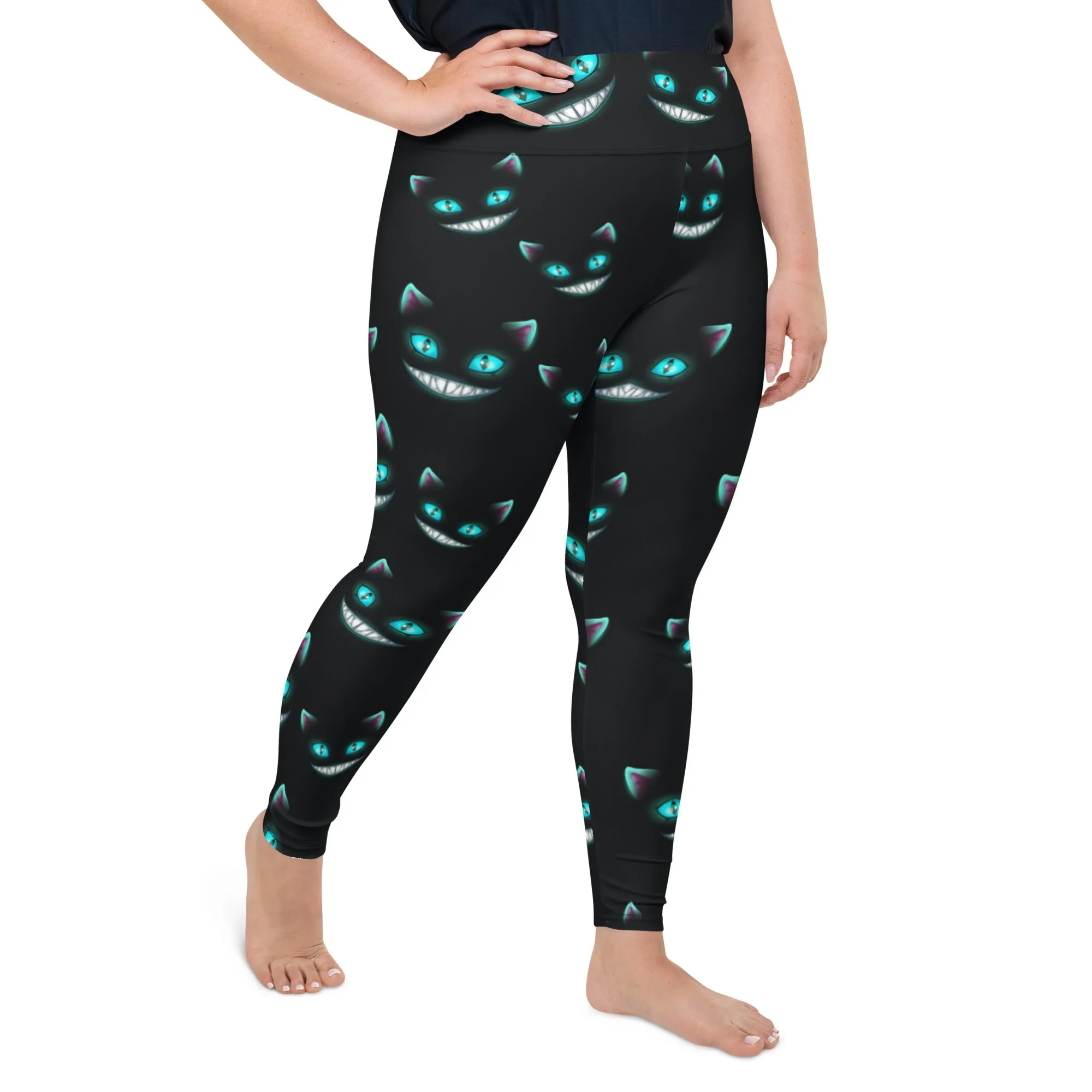 Spooky Halloween Cat Plus Size Leggings