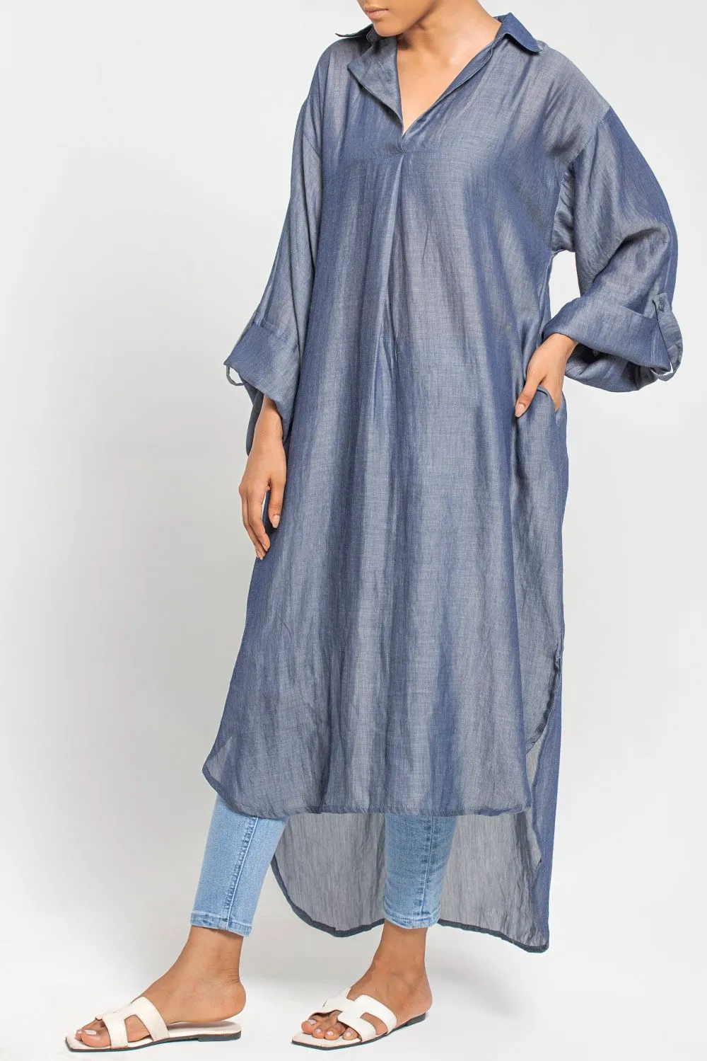 Tencel Free Size Denim Tunic