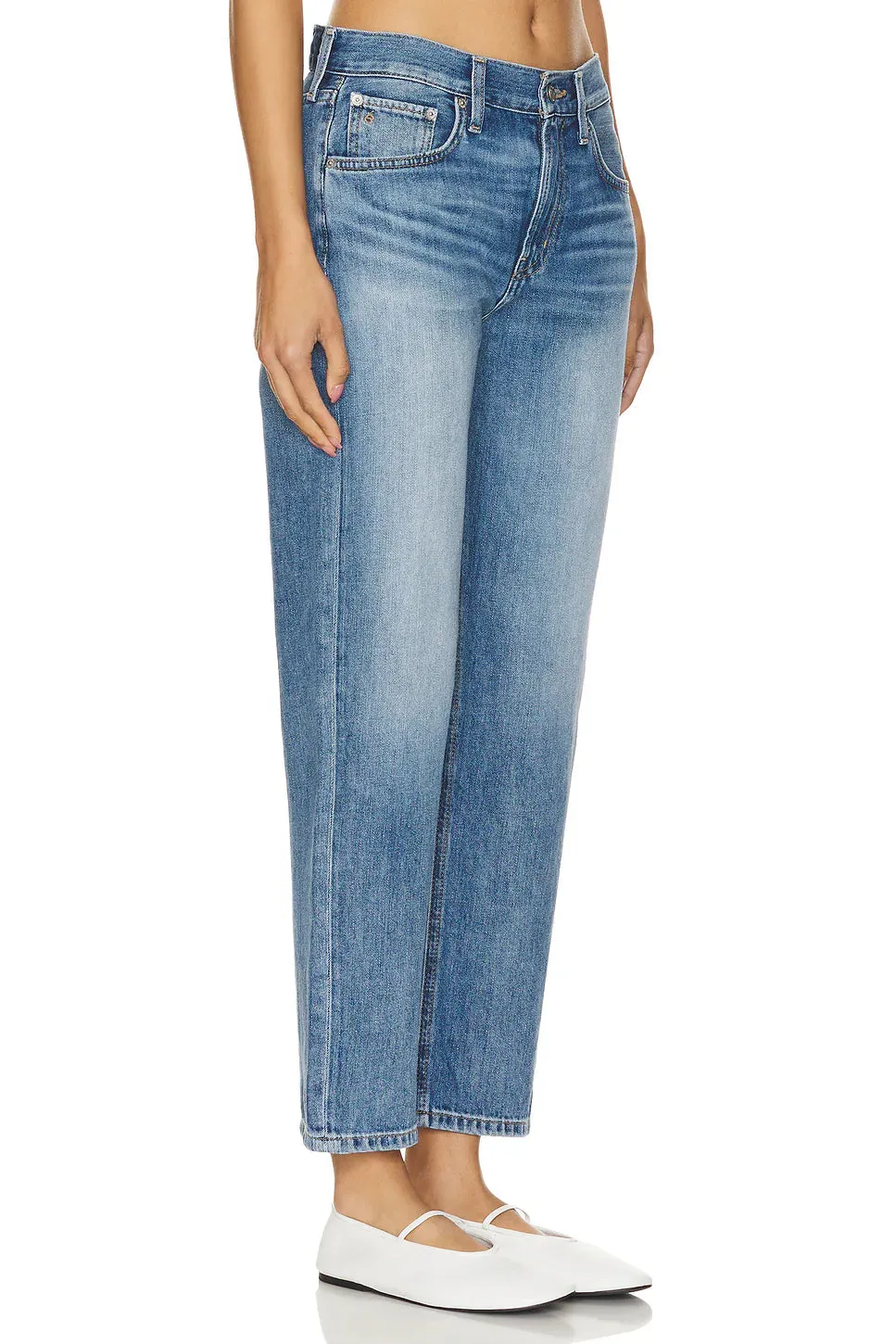 The Marlowe Slim Boyfriend Denim by ÉTICA - Castaway