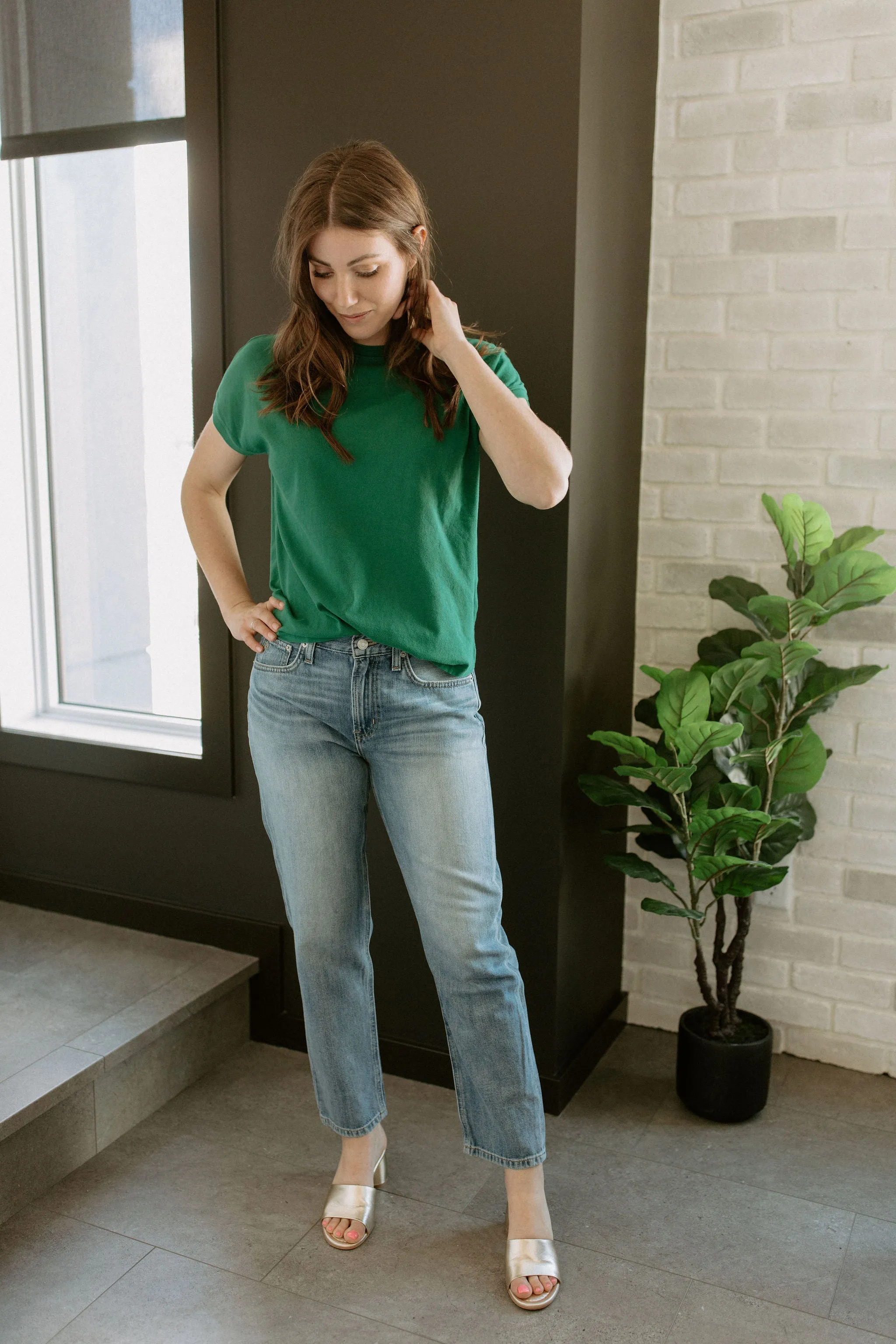 The Marlowe Slim Boyfriend Denim by ÉTICA - Castaway