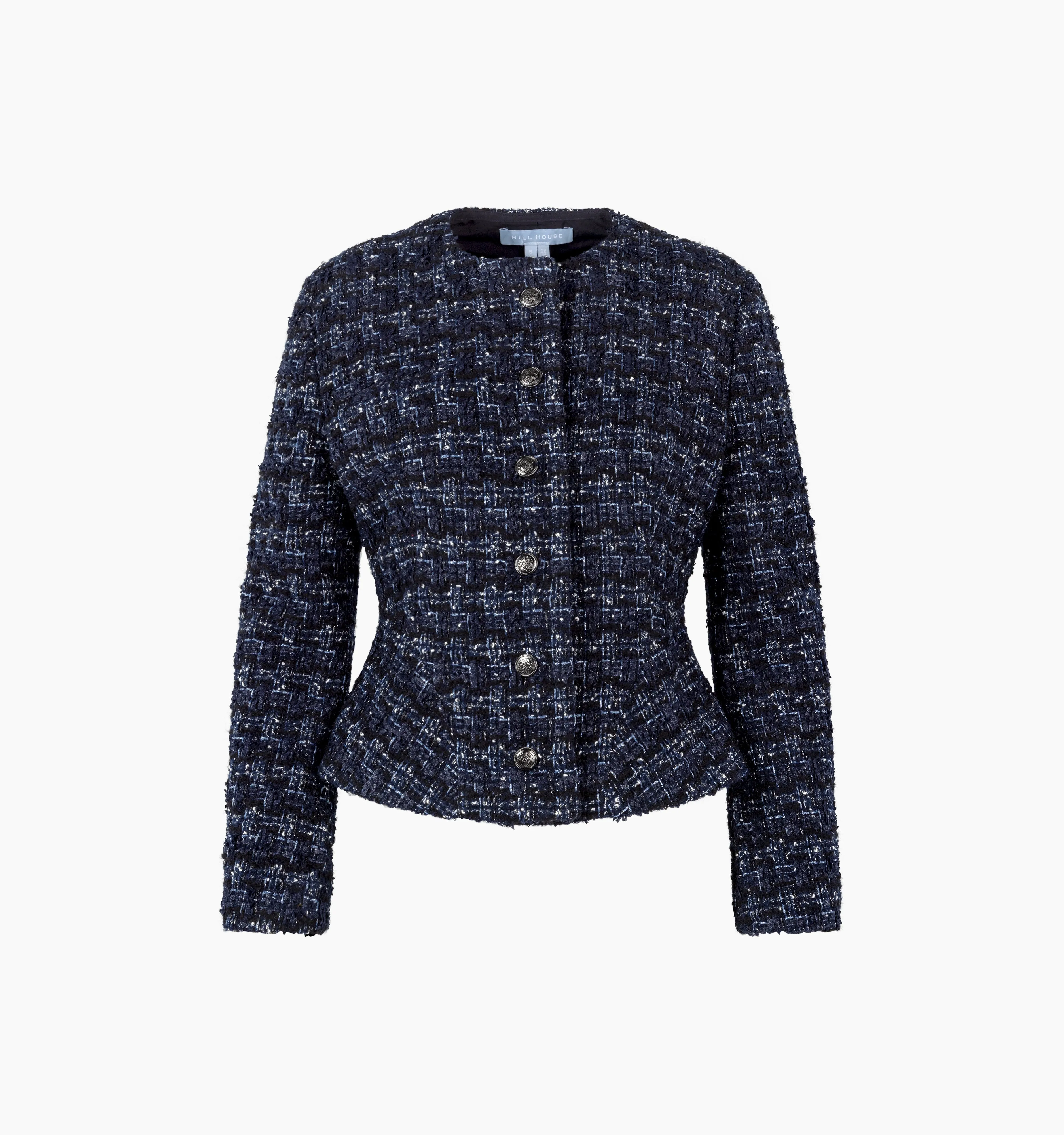 The Valentina Jacket - Navy Tweed