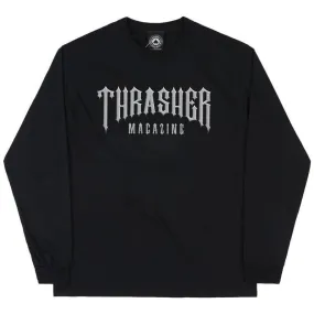 Thrasher Low Low Logo Longsleeve Tee Black