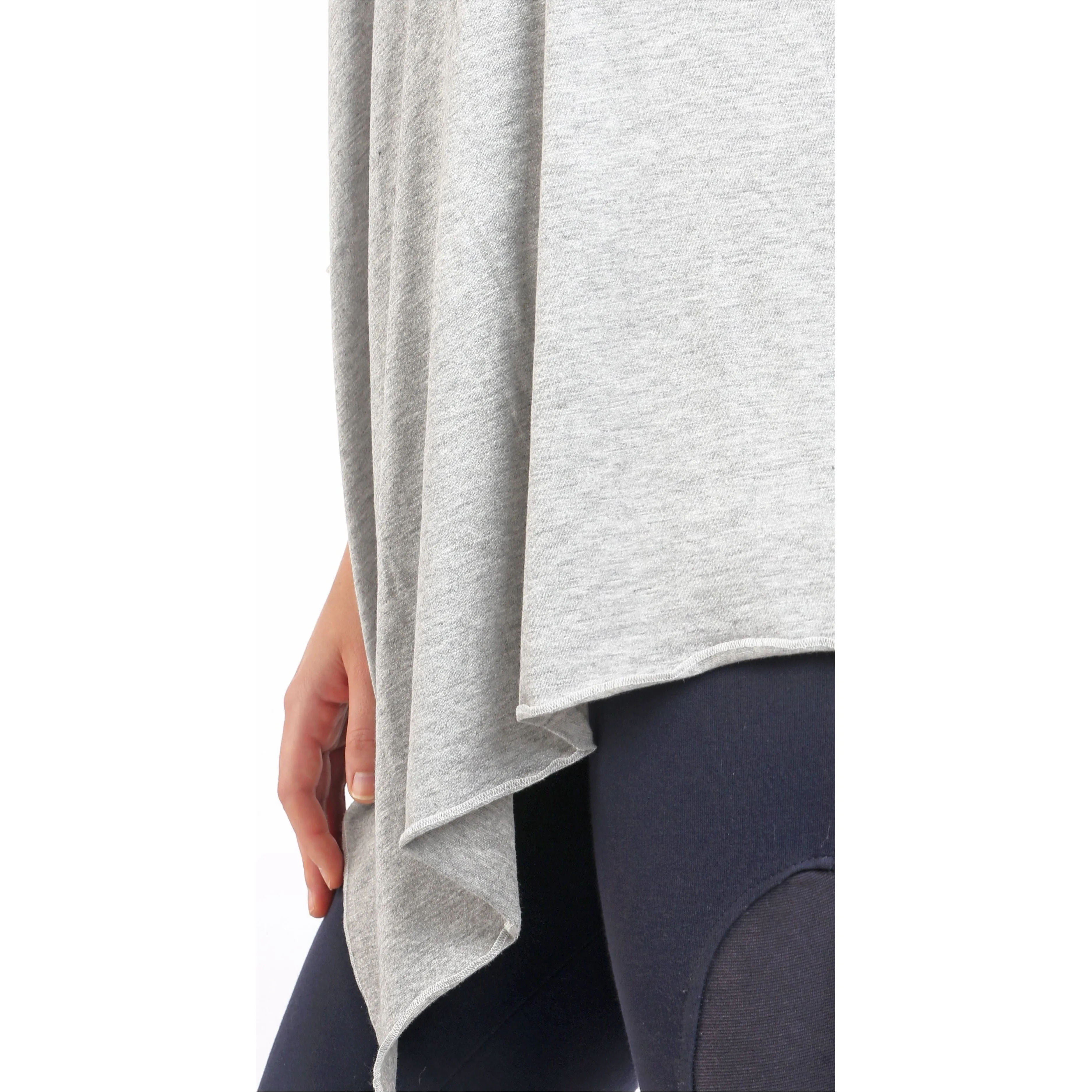 UberMums Heather Grey Nursing Poncho - Modal Spandex