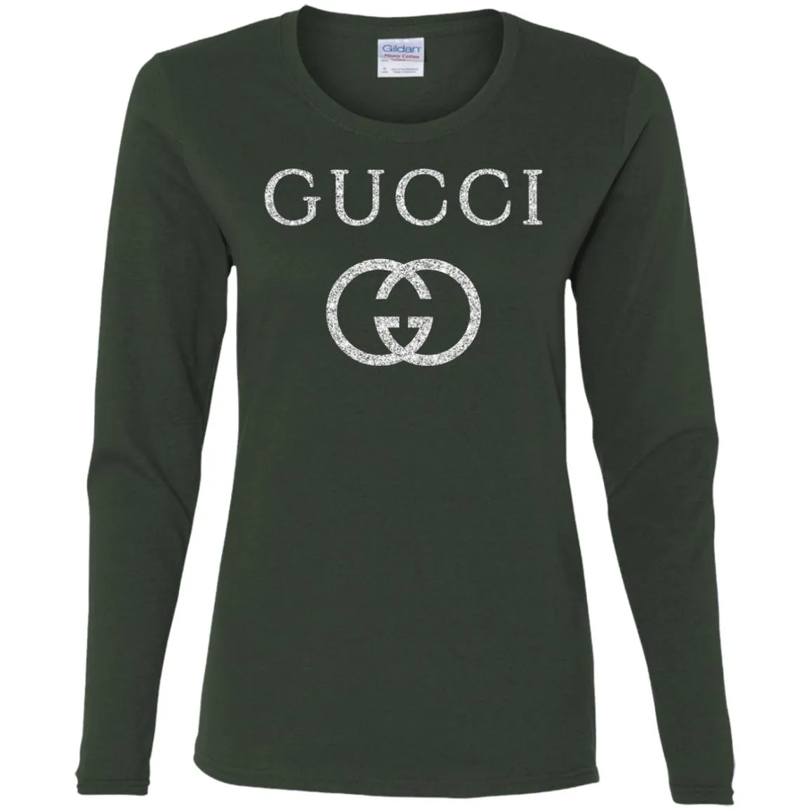 Vintage Gucci Logo Inspired Women Long Sleeve Shirt