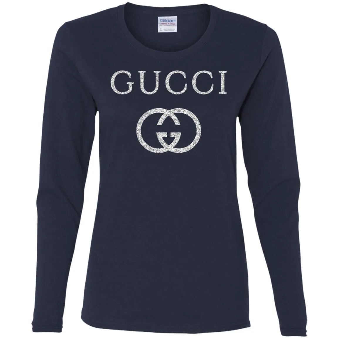 Vintage Gucci Logo Inspired Women Long Sleeve Shirt