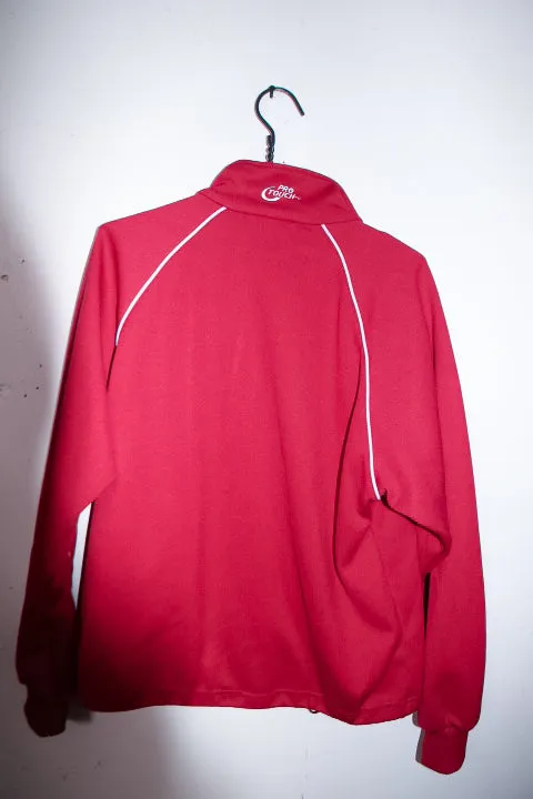 Vintage men Protouch sport red full zip wind breaker track top S/M|L28 W21|SKU 6700