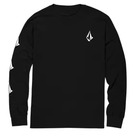 Volcom Iconic Stone Long Sleeve T-Shirt - Black