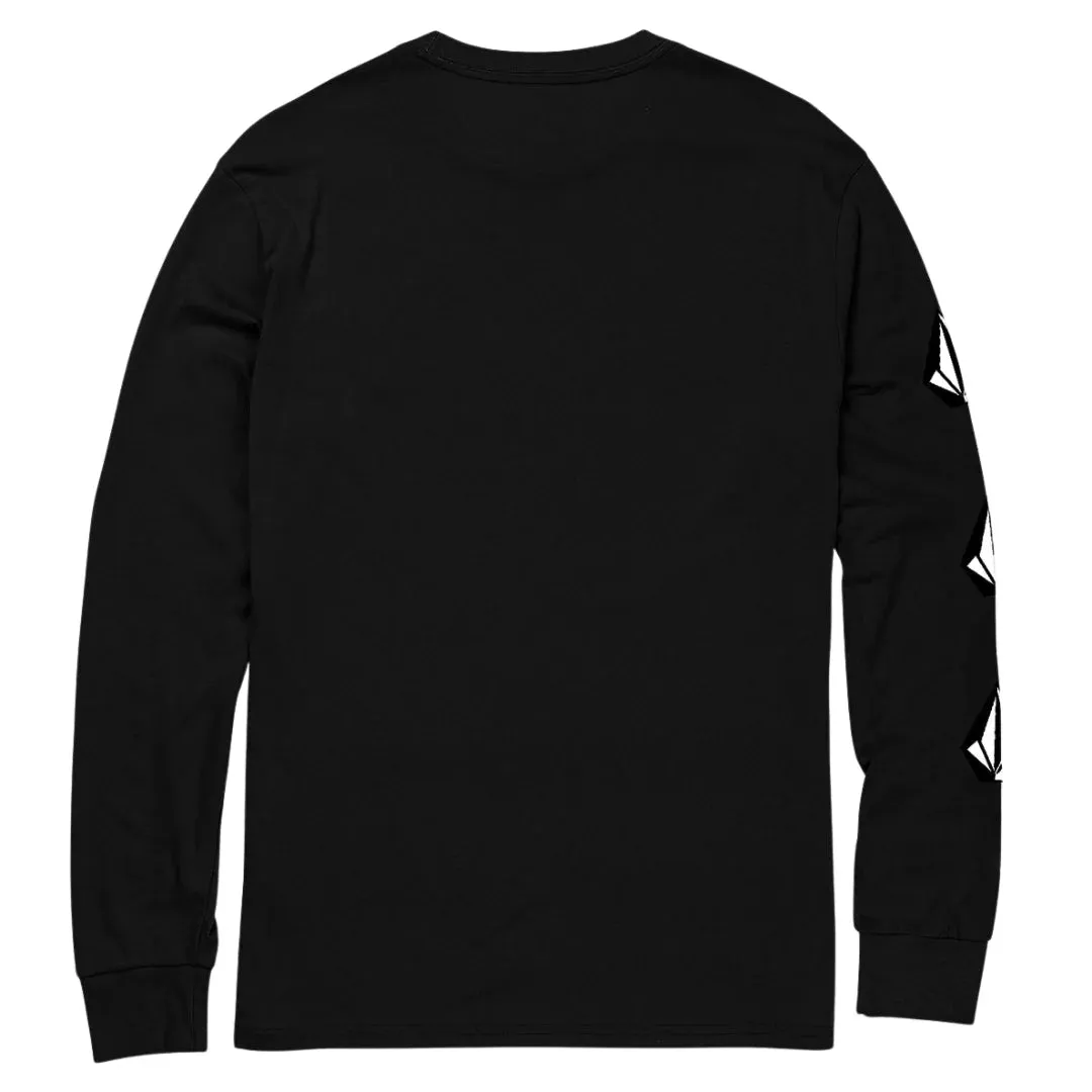 Volcom Iconic Stone Long Sleeve T-Shirt - Black